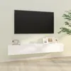 Image de vidaXL Meubles TV 2 pcs Blanc 100x30x30 cm Bois dingénierie804544