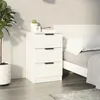 Image de vidaXL Table de chevet Blanc 40x36x65 cm 811268