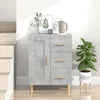 Image de vidaXL Buffet Gris béton 695x34x90 cm Bois dingénierie 812226