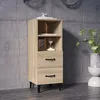 Image de 812369 vidaXL Buffet Chêne sonoma 34 5x34x90 cm Bois dingénierie