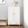 Image de vidaXL Buffet haut Blanc 70x31x115 cm Bois dingénierie 812564