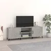Image de vidaXL Meuble TV Gris béton 150x30x50 cm Bois dingénierie 812631