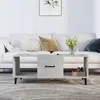 Image de vidaXL Table basse Gris béton 102x50x40 cm Bois dingénierie 812703