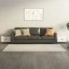 Image de vidaXL Tables basses avec pieds métal 2 pcs Blanc brillant 50x50x40 cm 812739