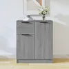Image de Buffet - VIDAXL - Sonoma - Bois dingénierie - 4 portes - 60x30x70 cm - Gris