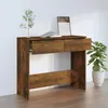 Image de vidaXL Table console Chêne fumé 90x36x75 cm Bois dingénierie 817072