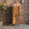 Image de 817405 vidaXL Buffet Chêne fumé 345x34x90 cm Bois dingénierie