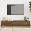 Image de vidaXL Meuble TV Chêne marron 150x345x30 cm Bois dingénierie 817512