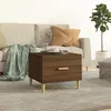 Image de vidaXL Table basse Chêne marron 50x50x40 cm Bois dingénierie 817535