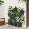 Image de 152206 vidaXL Ensemble de jardinières verticales 12 pcs Anthracite PP
