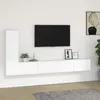 Image de vidaXL Ensemble de meubles TV 3 pcs Blanc Bois dingénierie 3114318
