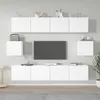 Image de vidaXL Ensemble de meubles TV 6 pcs Blanc Bois dingénierie 3114358