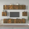Image de vidaXL Ensemble de meubles TV 6 pcs Chêne fumé Bois dingénierie 3114363