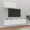 Image de vidaXL Ensemble de meubles TV 3 pcs Blanc Bois dingénierie 3114470