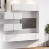 Image de vidaXL Ensemble de meubles TV 7 pcs Blanc Bois dingénierie 3114558