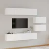 Image de vidaXL Ensemble de meubles TV 6 pcs Blanc Bois dingénierie 3114598
