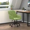 Image de vidaXL Chaise pivotante de bureau Vert clair Velours 344870