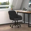 Image de vidaXL Chaise pivotante de bureau Noir Velours 344873