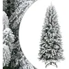 Image de vidaXL Sapin de Noël artificiel avec neige floquée 240 cm PVC et PE 345192