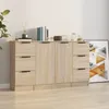 Image de vidaXL Buffets 3 pcs Chêne sonoma Bois dingénierie 3115838