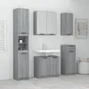Image de vidaXL Meubles de salle de bain 5 pcs Sonoma gris Bois dingénierie 3115858