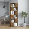 Image de vidaXL Bibliothèque-Séparateur de pièce Chêne fumé 60x24x186 cm 816032