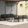 Image de vidaXL Salon de jardin 6 pcs avec coussins Aluminium Anthracite 3115922