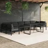 Image de vidaXL Salon de Jardin 8 pcs avec Coussins Mobilier de Patio Ensemble de Meubles de Terrasse Mobilier dExtérieur Aluminium 3115926
