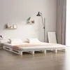 Image de vidaXL Lit de palette Blanc 140x190 cm Bois de pin massif 821438