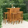 Image de vidaXL Ensemble de bar de jardin 5 pcs Bois dacacia massif