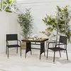 Image de vidaXL Mobilier à Dîner dExtérieur 3 pcs Ensemble de Salle à Manger de Patio Table et Chaises de Repas Jardin Terrasse 3120086