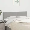 Image de vidaXL 2 x Têtes de Lit Meubles de Chambre à Coucher Accessoires de Lit Simple Têtes de Cadre de Lit Intérieur Gris Clair 345924