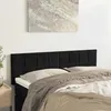 Image de vidaXL Têtes de lit Noir 144 x 5 x 78/88 cm Velours 346056