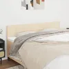 Image de vidaXL Têtes de lit Crème 160x5x78/88 cm Tissu 346065
