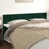 Image de vidaXL Têtes de lit Vert foncé 160x5x78/88 cm Velours 346071
