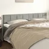 Image de vidaXL Têtes de lit Gris clair 200x5x78/88 cm Velours 346096