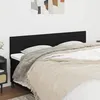 Image de vidaXL 2x Têtes de Lit Meubles de Chambre à Coucher Accessoires de Lit Simple Têtes de Cadre de Lit Intérieur Noir 346160