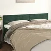 Image de vidaXL 2x Têtes de Lit Meubles de Chambre à Coucher Accessoires de Lit Simple Têtes de Cadre de Lit Intérieur Vert Foncé 346169