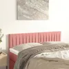 Image de vidaXL Têtes de lit Rose 144 x 5 x 78/88 cm Velours 346255