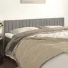 Image de vidaXL 2x Têtes de Lit Meubles de Chambre à Coucher Accessoires de Lit Simple Têtes de Cadre de Lit Intérieur Gris Clair 346264