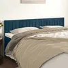 Image de vidaXL Têtes de lit Bleu foncé 160 x 5 x 78/88 cm Velours 346268