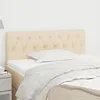 Image de vidaXL Tête de Lit Meuble de Chambre à Coucher Accessoire de Lit Simple Tête de Cadre de Lit Maison Intérieur Crème 346331