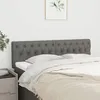 Image de vidaXL 2x Têtes de Lit Meubles de Chambre à Coucher Accessoires de Lit Simple Têtes de Cadre de Lit Intérieur Gris Foncé 346341