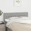 Image de vidaXL Têtes de lit Gris clair 160x7x78/88 cm Tissu 346354