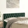 Image de vidaXL 2x Têtes de Lit Meubles de Chambre à Coucher Accessoires de Lit Simple Têtes de Cadre de Lit Intérieur Vert Foncé 346365
