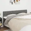 Image de vidaXL Têtes de lit Gris foncé 180x7x78/88 cm Tissu 346369