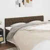 Image de vidaXL Têtes de lit Marron foncé 180 x 7 x 78/88 cm Tissu 346371