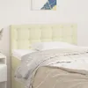 Image de vidaXL Tête de Lit Meuble de Chambre à Coucher Accessoire de Lit Simple Tête de Cadre de Lit Intérieur Crème 90x5x78/88 cm 346426
