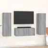 Image de vidaXL Ensemble de meubles TV 3 pcs Sonoma gris Bois dingénierie 3120234