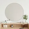 Image de vidaXL Mural Miroir de Maquillage Coiffeuse Cosmétique Décoration de Chambre à Coucher Salle de Bain Salon Intérieur Argenté 348177